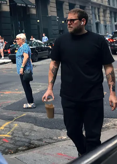 Jonah Hill dropping coffee meme template