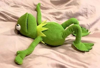 Kermit lying down meme template