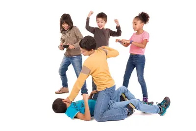 Kids bullying fight meme template