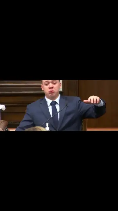 Kyle Rittenhouse Crying in Court meme template