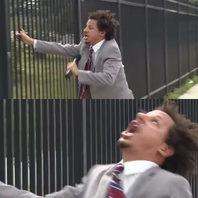 Let me in Eric Andre meme template