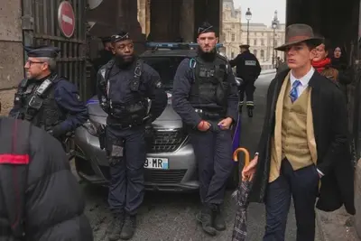 Louvre Jewelry Heist Detective meme template