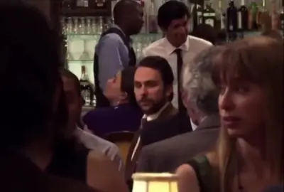 Mac and Charlie looking at each other meme template