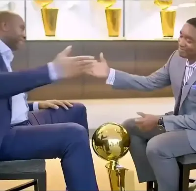 Magic and Isiah meme template