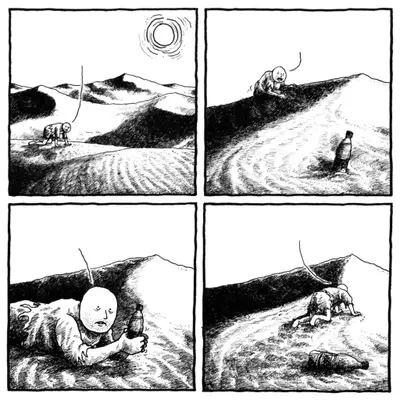 Man crawling to bottle meme template