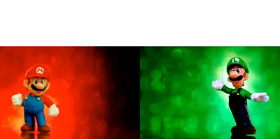 Mario bros luigi and mario empty template meme template