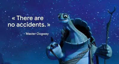 Master Oogway no accidents meme template