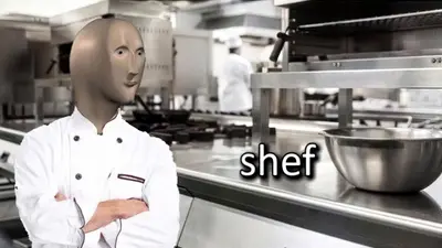 Meme Man chef meme template