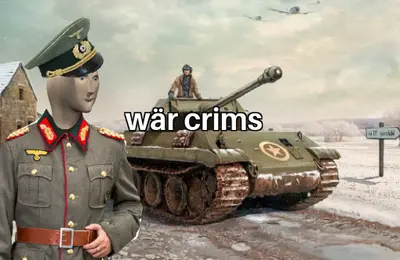 Meme man war crimes meme template