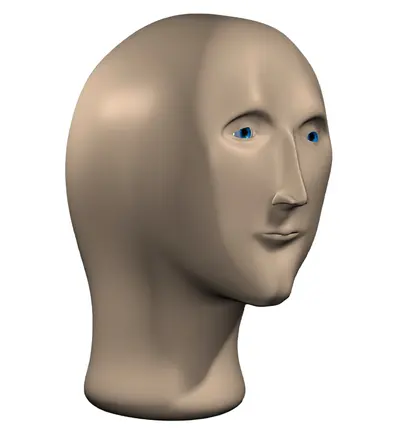 Mememan head meme template