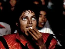 michael jackson eating popcorn meme template