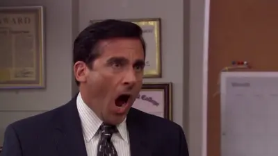 Michael Scott No God No meme template