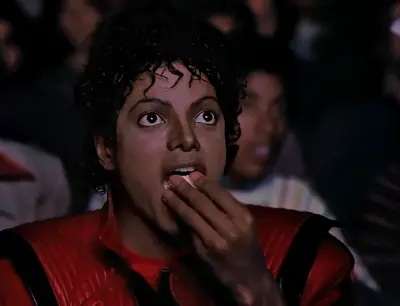 Mickael jackson popcorn meme template