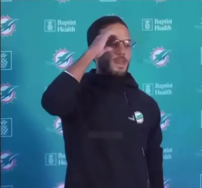 Mike McDaniels press conference meme template