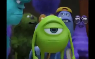 Mike Wazowski meme template