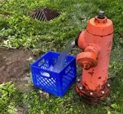 Milk crate catching water meme template
