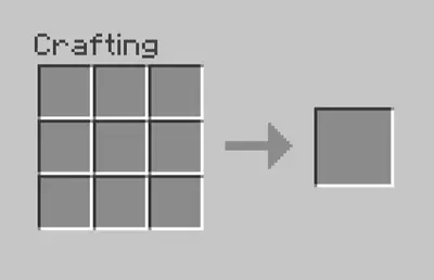 Minecraft crafting recipe meme template