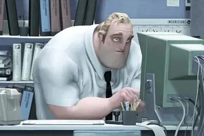 Mr. Incredible 9-5 meme template