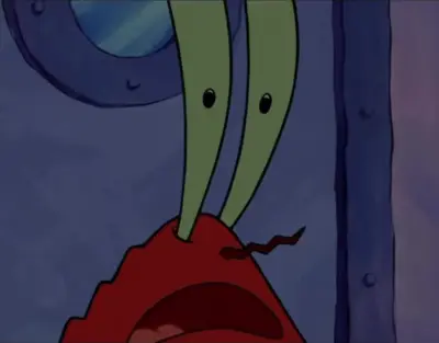 Mr. Krabs Yelling meme template