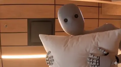Neo Home Robot Pillow meme template