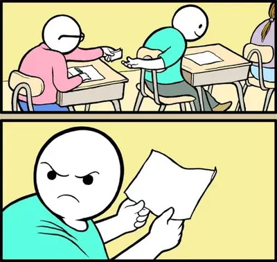 Note passing meme template