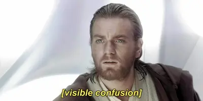 Obi-Wan visible confusion meme template