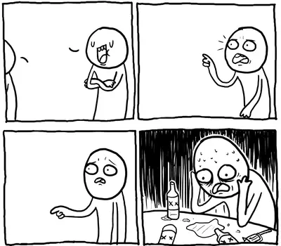 Overconfident alcoholic drinking alone meme template