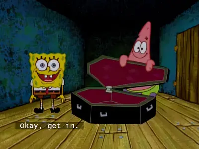 Patrick coffin get in meme template