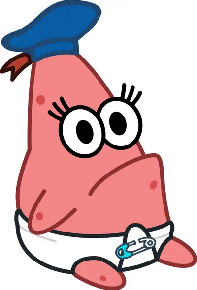 Patrick Star sailor hat meme template