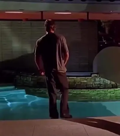 Paul Walker sad by the pool meme template