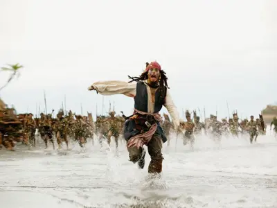 Pirates des caraïbes johnny depp court fuite meme template