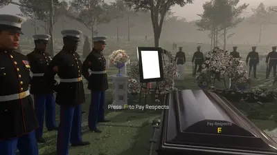 Press F to pay respects meme template