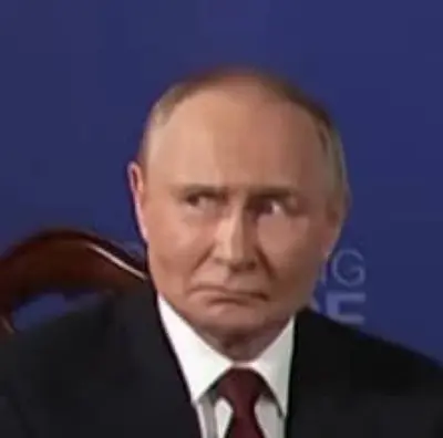 Putin reaction stare meme template