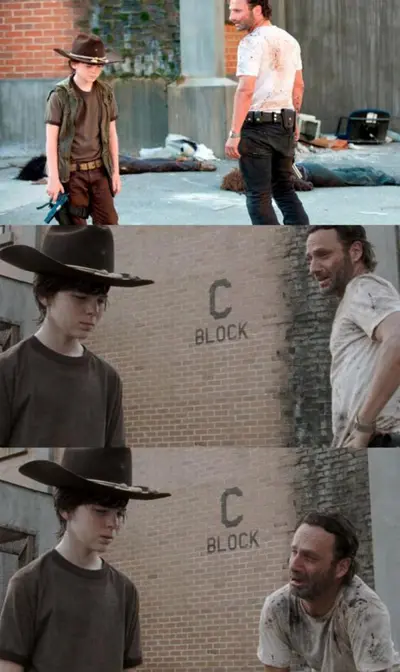 Rick and Carl 3 meme template