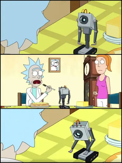 Rick and Morty Butter meme template