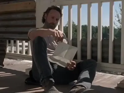 Rick Grimes crying (Walking Dead) meme template