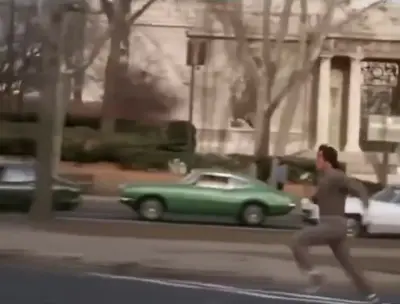 Rocky Running From Crowd meme template