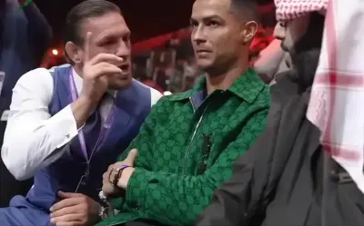 Ronaldo ignoring McGregor meme template
