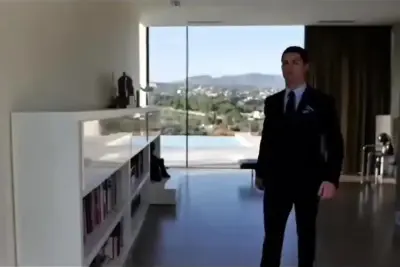 Ronaldo in a suit edit meme template