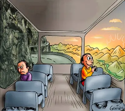 Sad guy Happy guy bus meme template