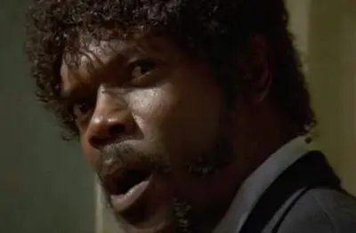 Samuel Jackson Glance meme template