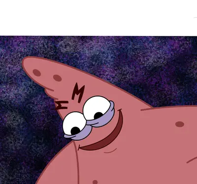 Savage patrick evil patrick angry patrick hd redraw empty meme template