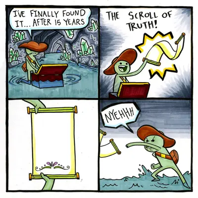Scroll of truth meme template