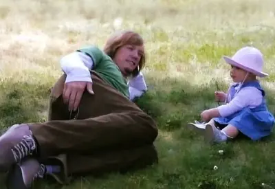 Shaggy talking to a baby meme template