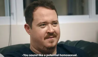 Shane Gillis potential homo meme template