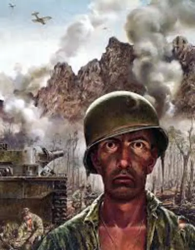 Shell Shocked solider meme template