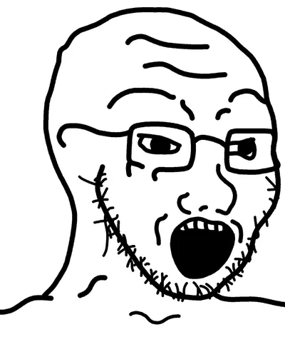 Soyjak pointing meme template