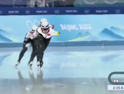 Speed skating meme template