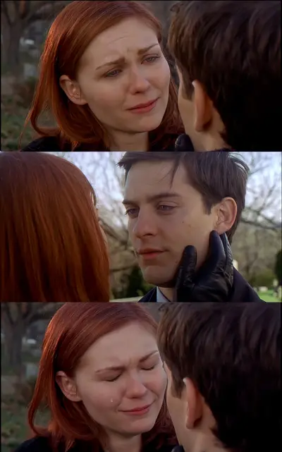 Spider-Man MJ crying meme template