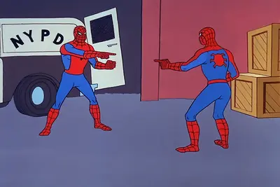 Spider-Man pointing meme template